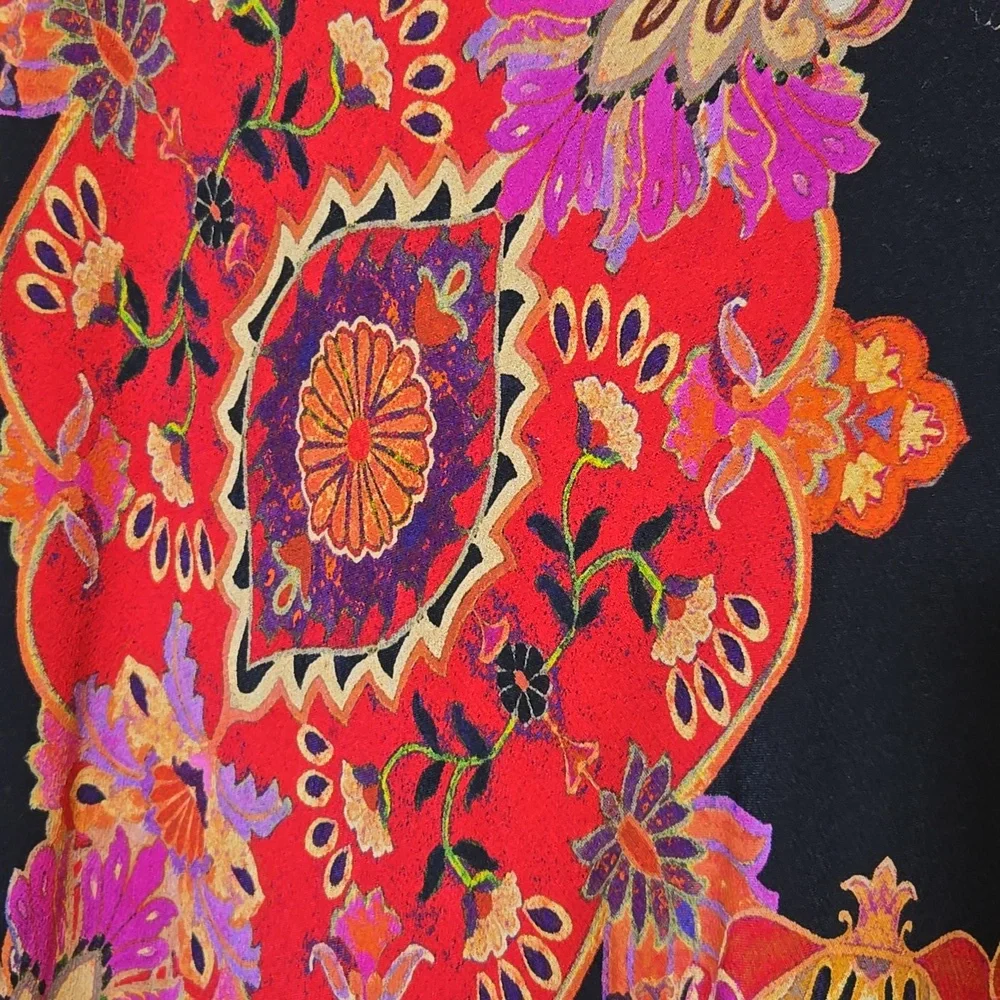 Karen Kane Floral Midi Skirt Size‎ L